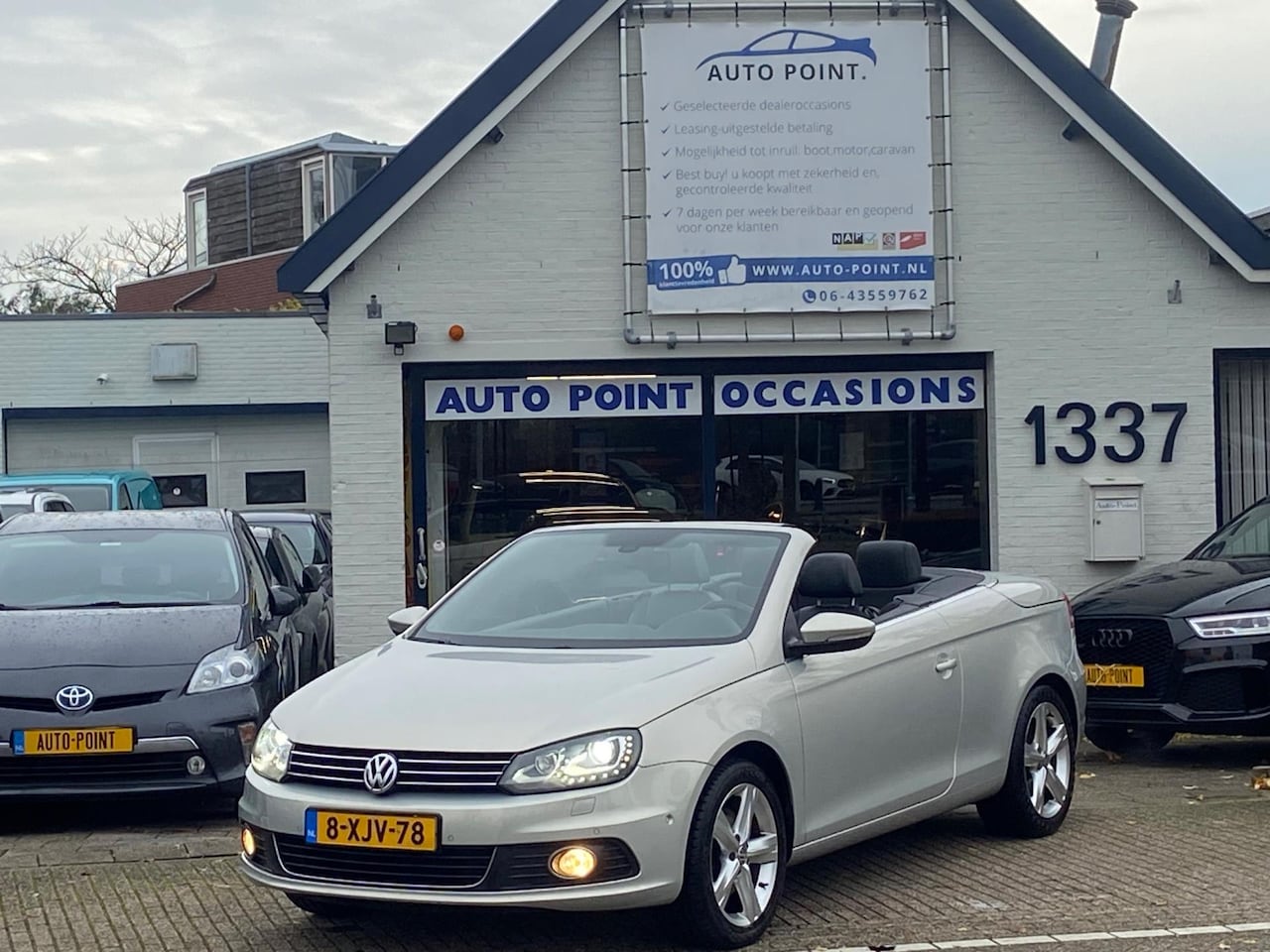 Volkswagen Eos - 2.0 TSI Highline 99800km/aut/nav/leder/led-xenon - AutoWereld.nl