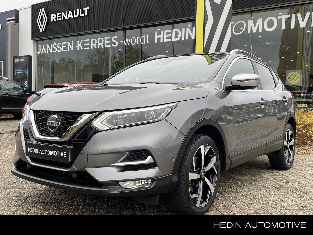 Nissan Qashqai - 1.2 Tekna + "NappaLeder, Pano, AVM Camera's, Elektrische Stoelen+Geheugen+Verwarming" - AutoWereld.nl