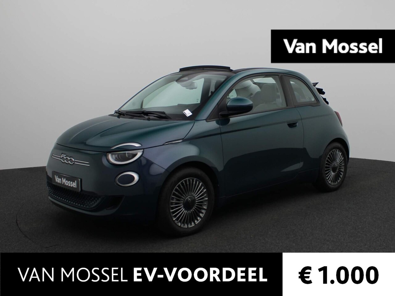 Fiat 500 C - 500e Icon 42 kWh | Navigatie | Clima | LED | Camera | Stoelverwarming | - AutoWereld.nl