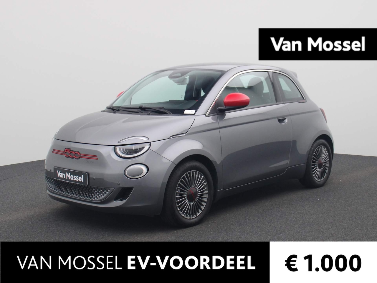 Fiat 500e - RED 42 kWh | Stoelverwarming | Apple Carplay/Android Auto | Keyless Start | - AutoWereld.nl