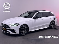 Mercedes-Benz C-klasse Estate - 300 e AMG Line Plug In Hybrid 320pk PHEV | Panodak | Adaptive Cruise | 360 Camera | Alcant