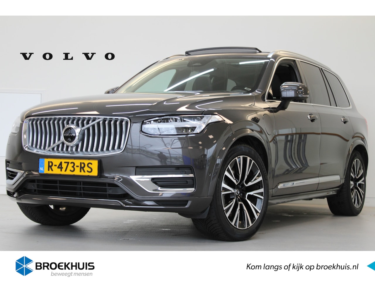 Volvo XC90 - T8 455PK AWD Ultimate Bright | Luchtvering | Trekhaak | 360º view | HUD | All Season - AutoWereld.nl