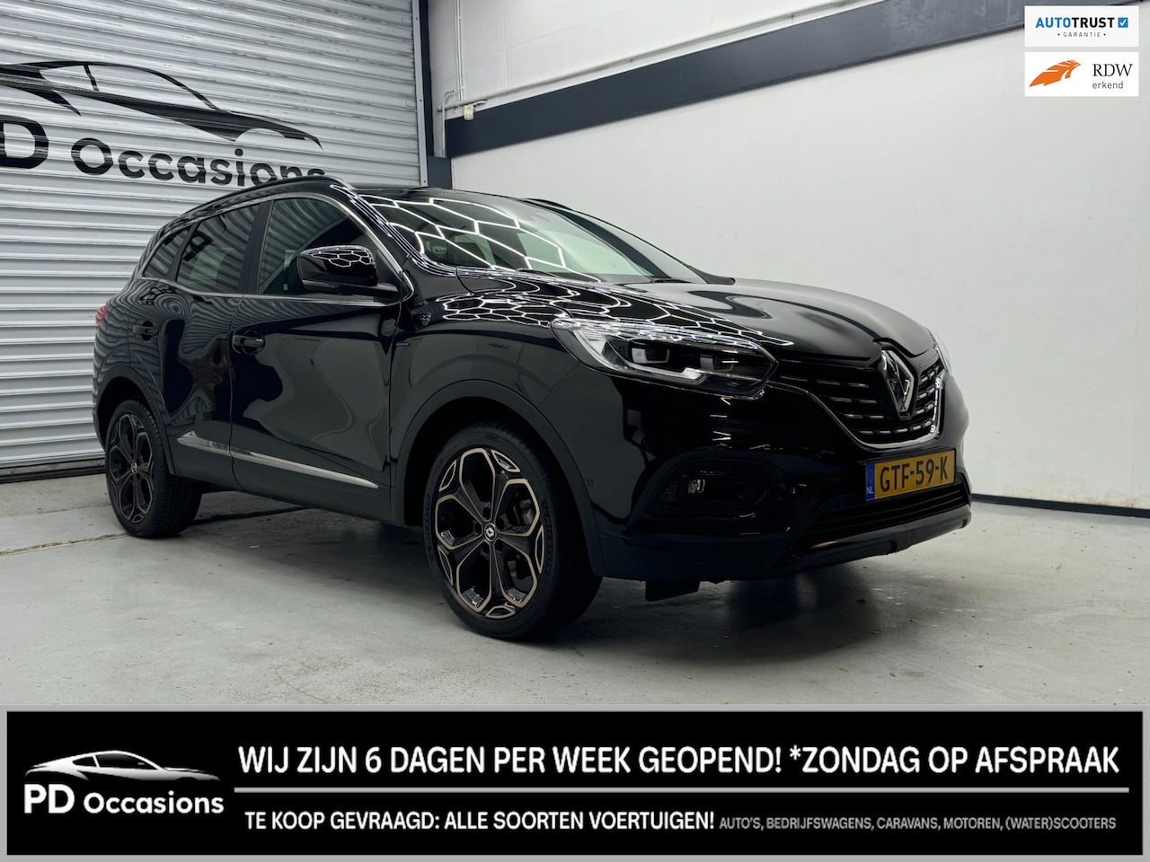 Renault Kadjar - 1.3 TCe Black Edition- 160PK - Bose audio - Camera - Dodehoek - Navi - AutoWereld.nl