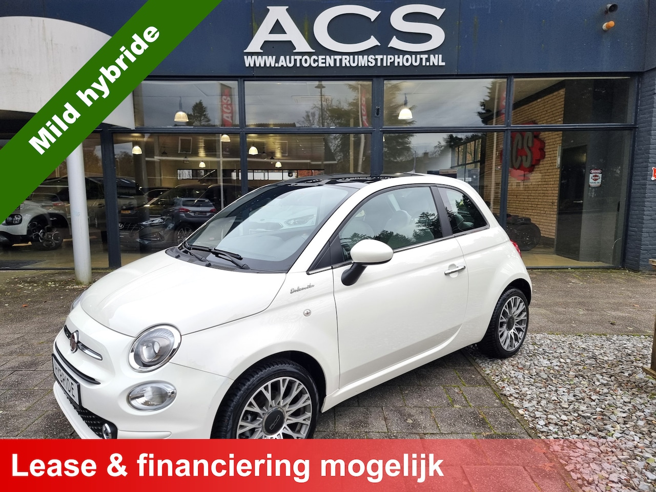 Fiat 500 - Hybrid- DolceVita Sport | El. Panodak| Leder | Climate | Navi | DigiDash | 17dkm! - AutoWereld.nl