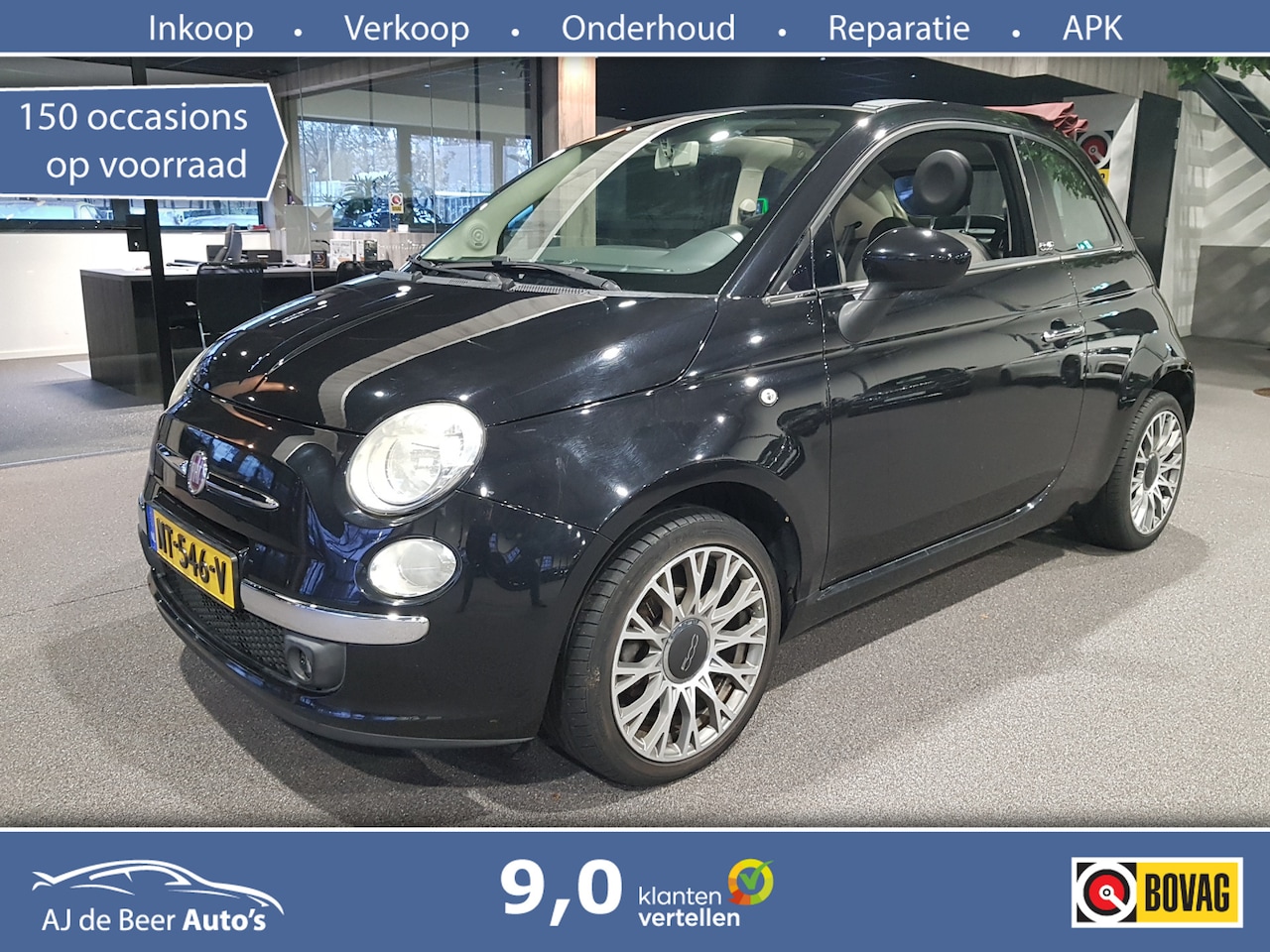 Fiat 500 C - 1.2 Lounge Airco | Sensoren | LMV - AutoWereld.nl