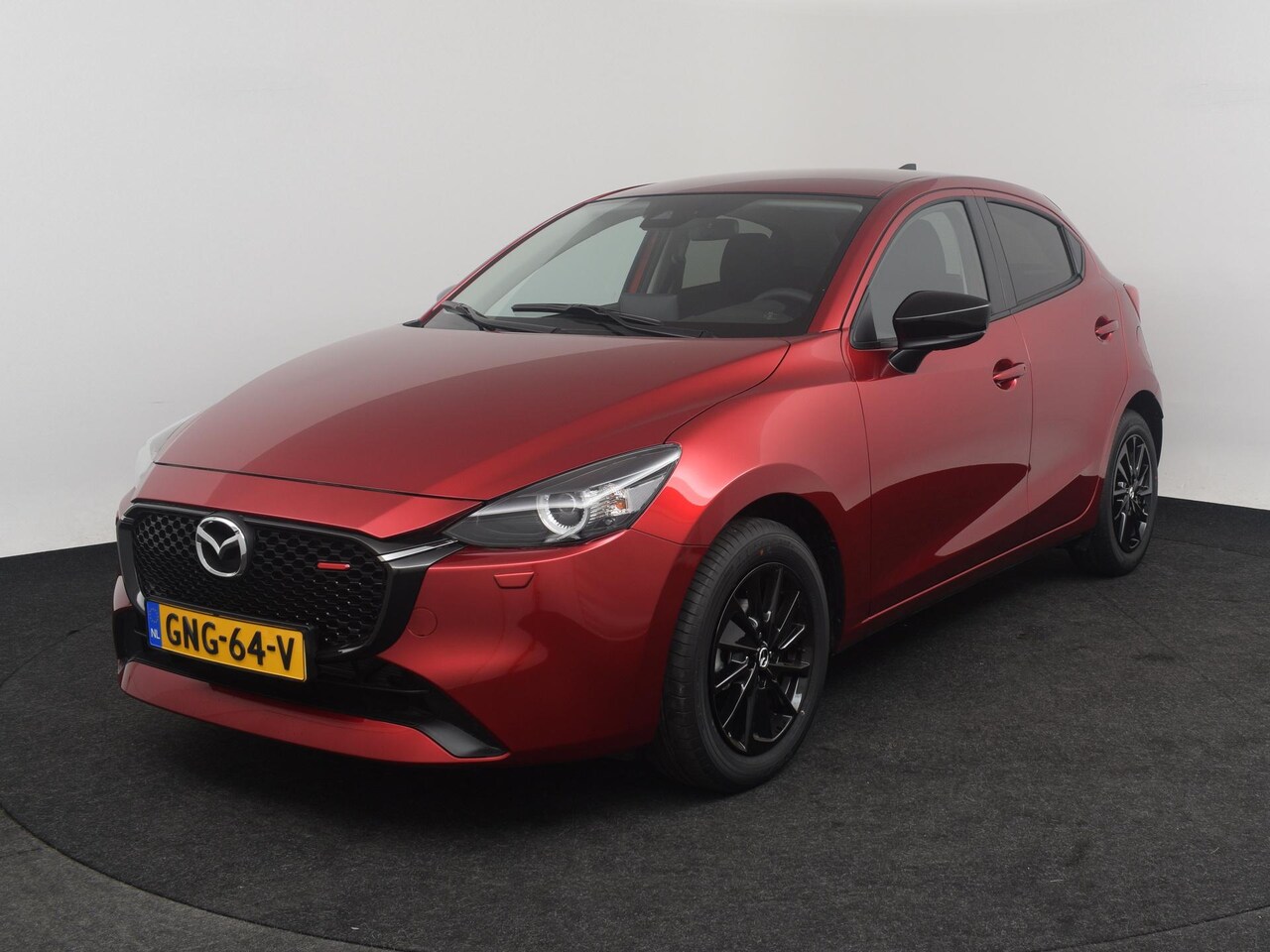 Mazda 2 - e-Skyactiv G 90 6MT Homura | 16-inch lichtmetalen velgen, Black | 8-inch LCD touchscreen k - AutoWereld.nl