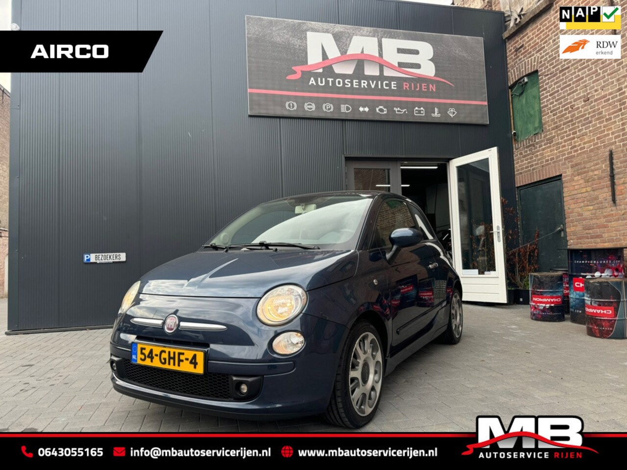 Fiat 500 - 1.2 Sport 1.2 Sport, Airco, leer, Panoramadak - AutoWereld.nl