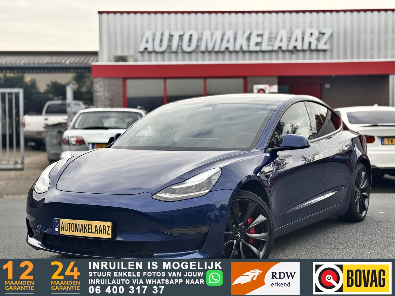 Tesla Model 3 - Performance AWD 75 kWh NAP BTW AUTO PANO - AutoWereld.nl