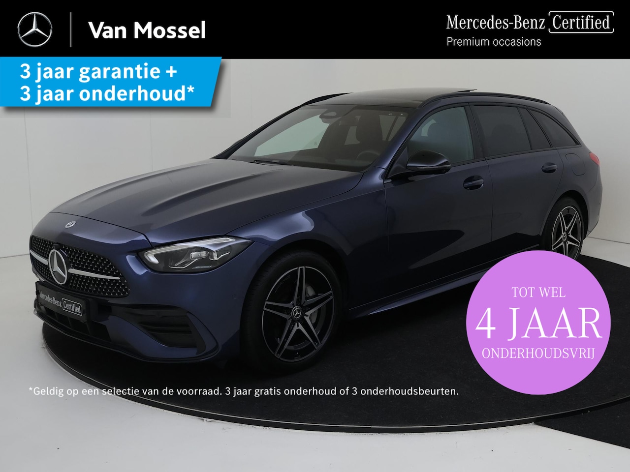 Mercedes-Benz C-klasse - 300 e AMG Line NIGHT / 360 Camera / Panoramadak / 18" - AutoWereld.nl