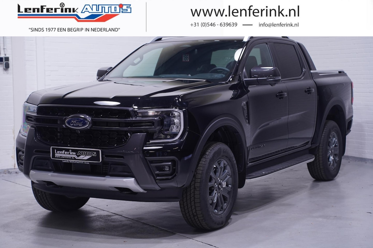 Ford Ranger - 2.0 TDCi 205 pk Wildtrack Aut. 2-Zits Navi, LED Leder Zwart, 360 Camera, Adapt. Cruise, 18 - AutoWereld.nl