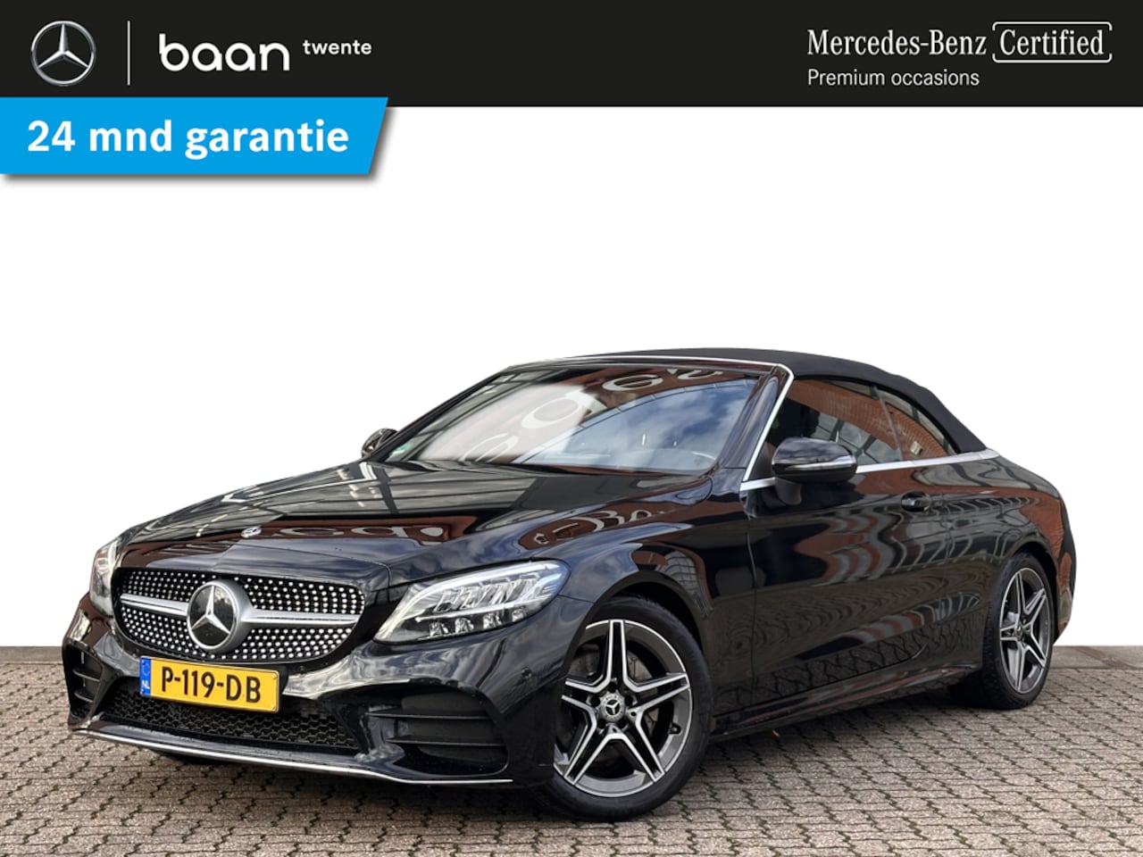 Mercedes-Benz C-klasse Cabrio - C 180 AMG Line | Trekhaak | Airscarf | Apple Carplay | Stoelverwarming | Achteruitrijcamer - AutoWereld.nl