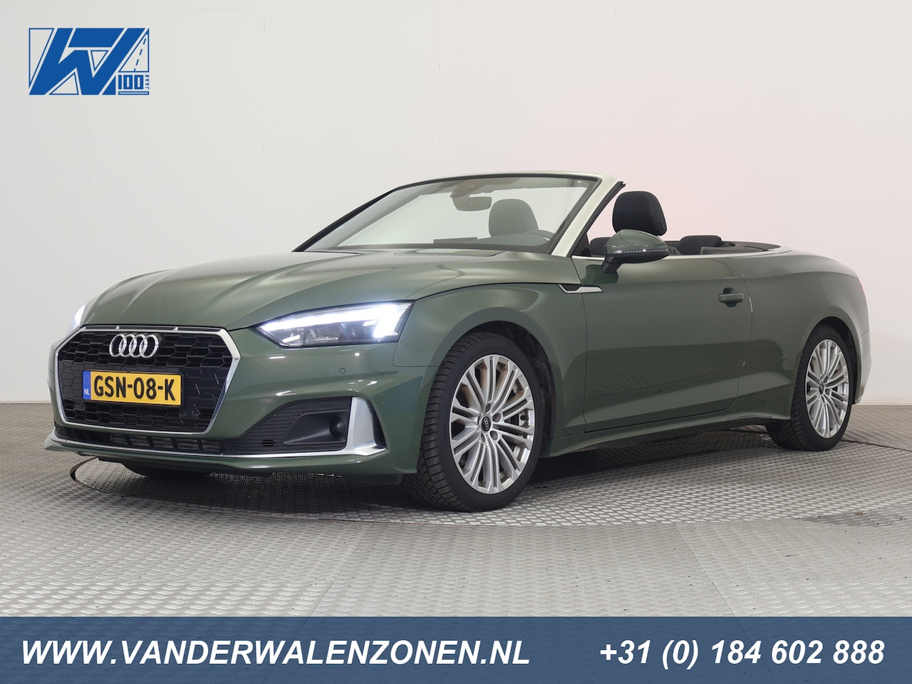 Audi A5 Cabriolet - 40 TFSI 204pk Stronic Advanced Prestige Plus ZW.KAP - ECC-3 DIGI.DB+IF+NAVI MATRIX.LED ZWA - AutoWereld.nl