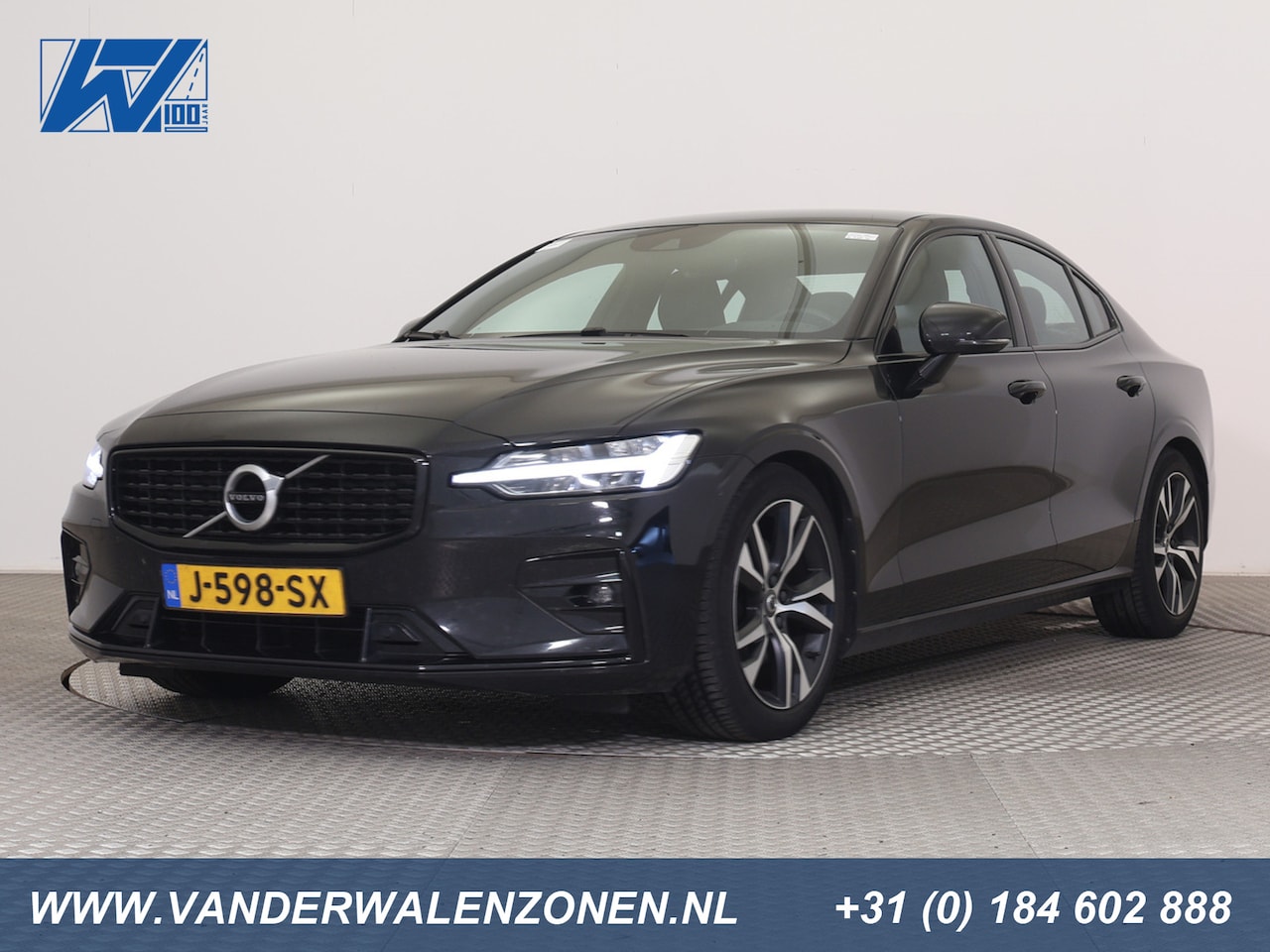 Volvo S60 - 2.0 B3 164pk Geartronic R-Design ECC NAVI LED+ ZWART.SPORT.LEDER KEYLESS BLIS; ACC+LA+DODE - AutoWereld.nl