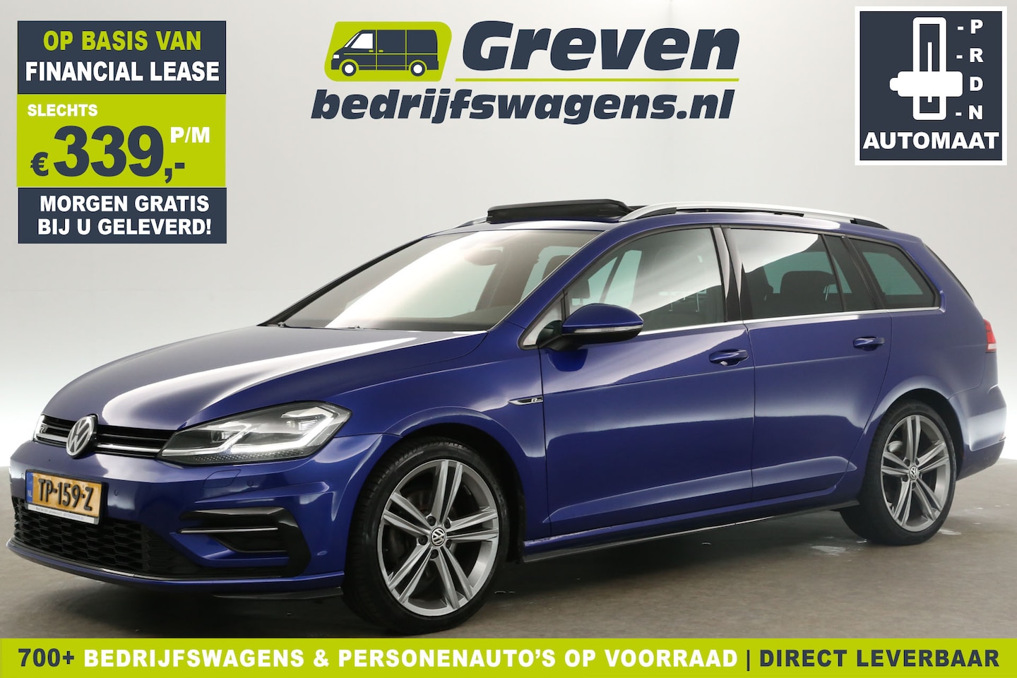 Volkswagen Golf Variant - 1.5 TSI R-line 150PK Automaat Pano Clima Camera Carplay ACC Virtual Navi DSG LED 18"LMV St - AutoWereld.nl