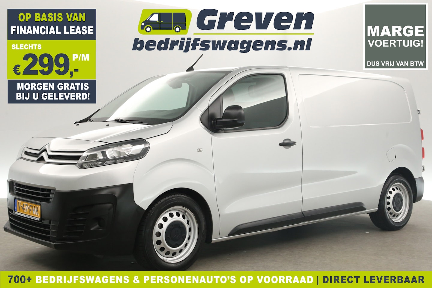 Citroën Jumpy - 1.6 BlueHDI L2H1 | Marge | Airco Cruise Carplay Navigatie PDC Lat-om-Lat Elektrpakket - AutoWereld.nl