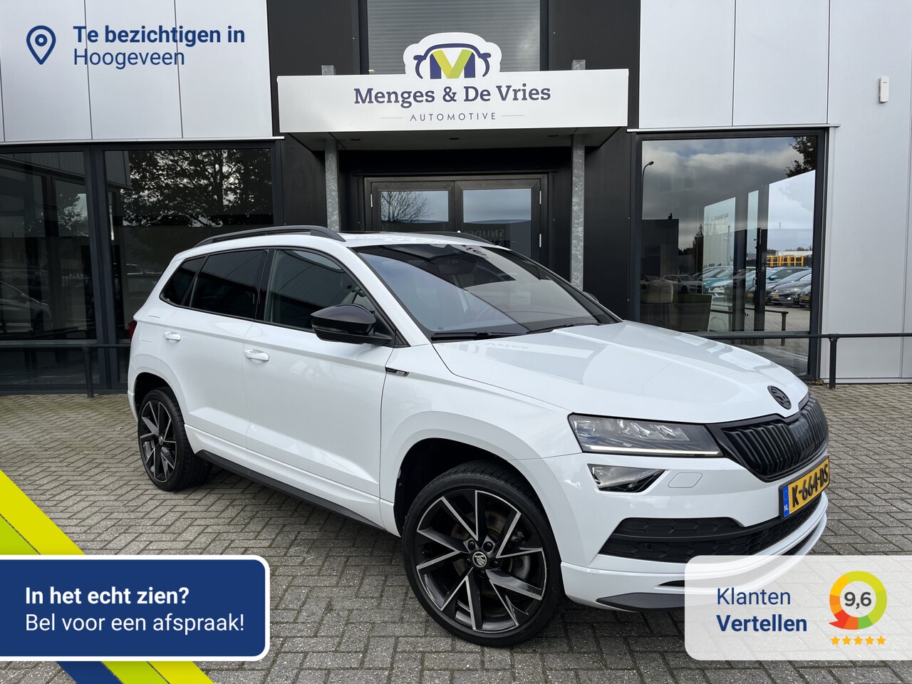 Skoda Karoq - 1.5 TSI ACT Sportline Business Airco ECC | Virtual | LED | Panorama | Canton | Trekhaak | - AutoWereld.nl