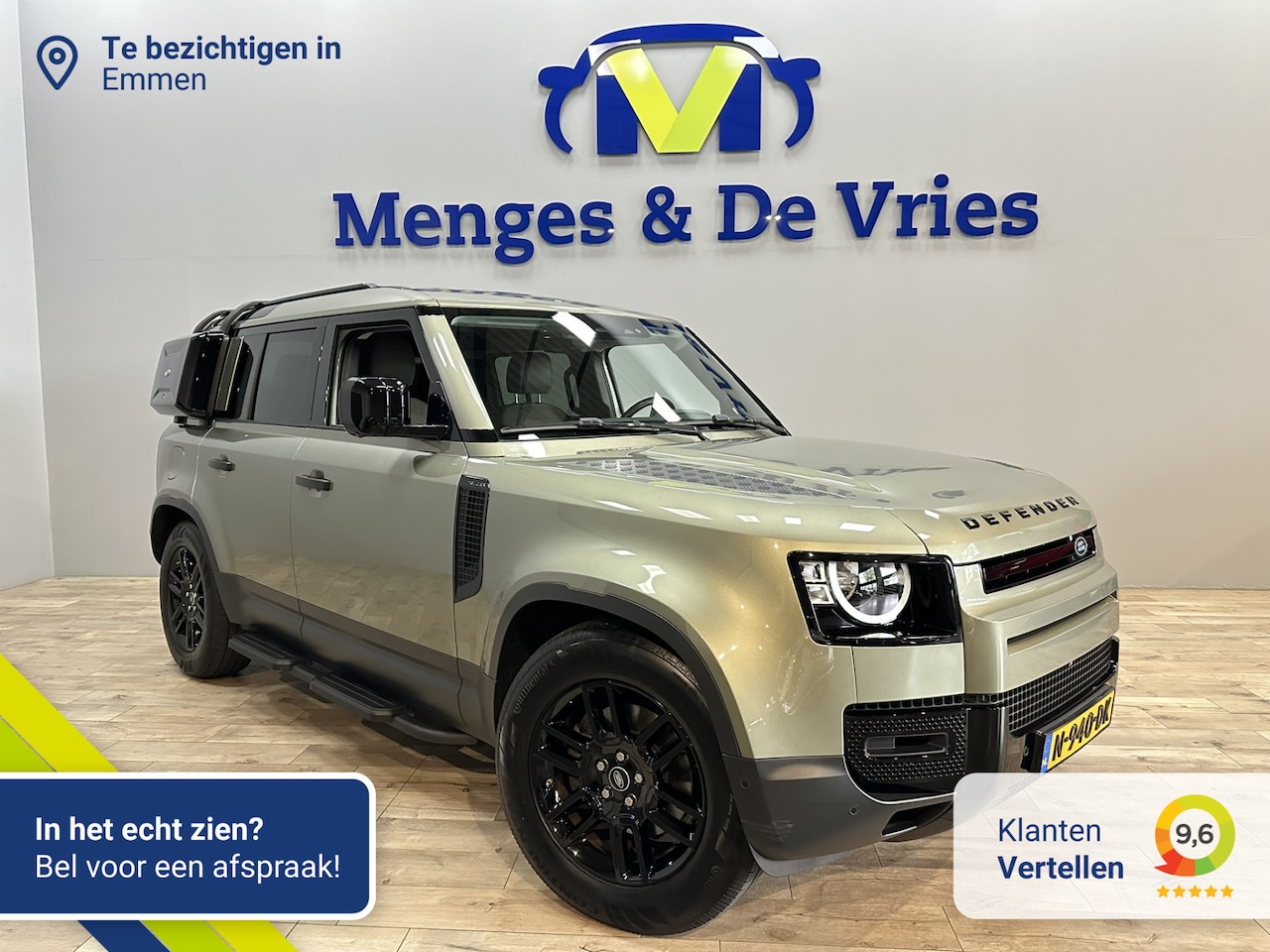 Land Rover Defender 110 - 2.0 P300 S LED | 360 Camera | Luchtvering | Trekhaak | Clearsight | Navigatie | Keyless | - AutoWereld.nl