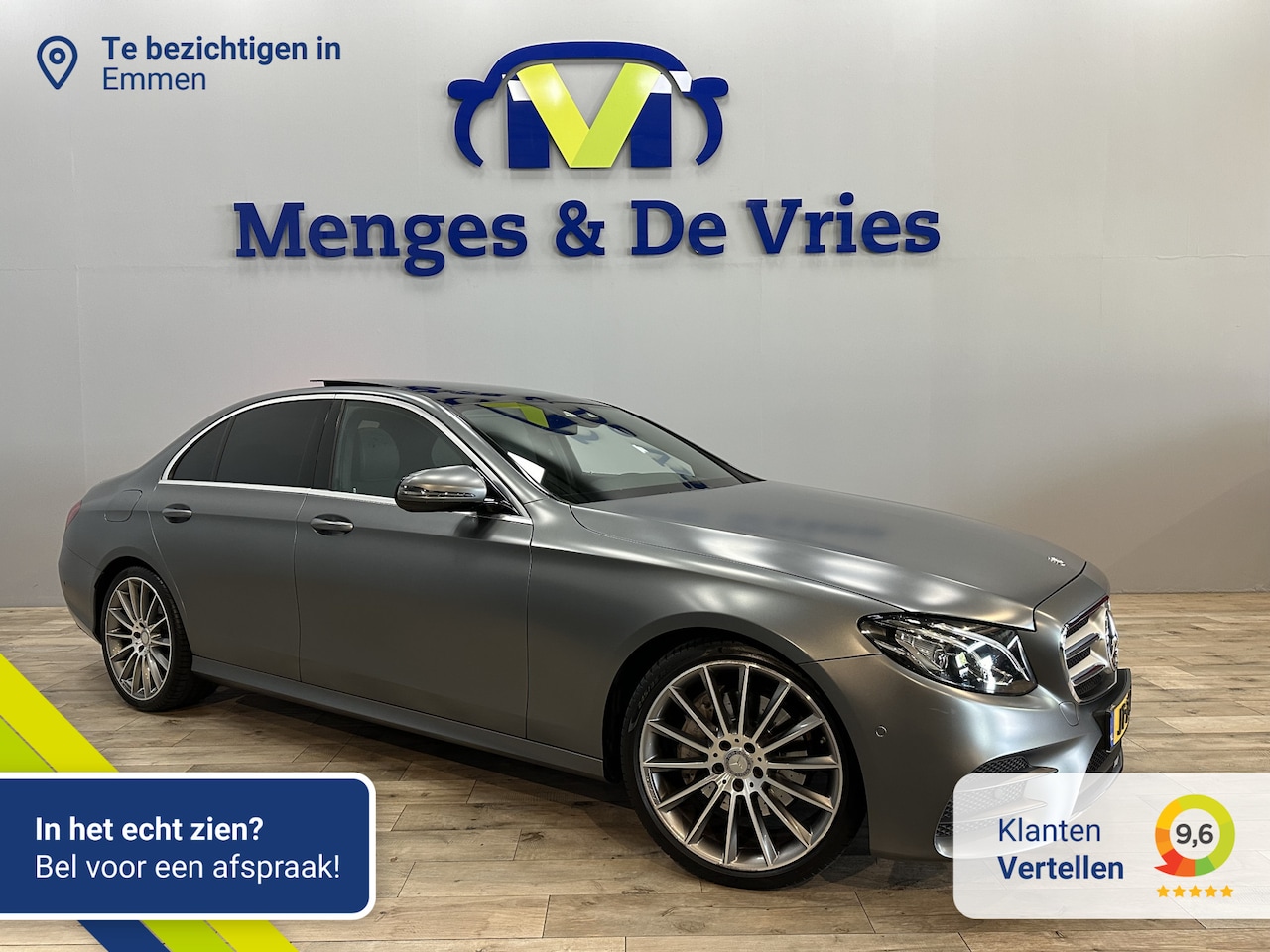 Mercedes-Benz E-klasse - 200 Ambition | AMG-line | NAP | Head-up | Led | Origineel mat | Panoramadak | Trekhaak | V - AutoWereld.nl