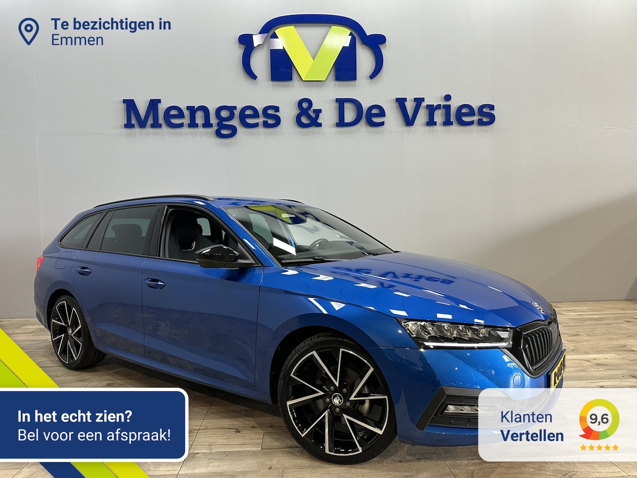 Skoda Octavia Combi - 1.0 e-TSI Sport Business Airco ECC | Virtual | LED | 19" Velgen | Trekhaak | Cruise Contro - AutoWereld.nl