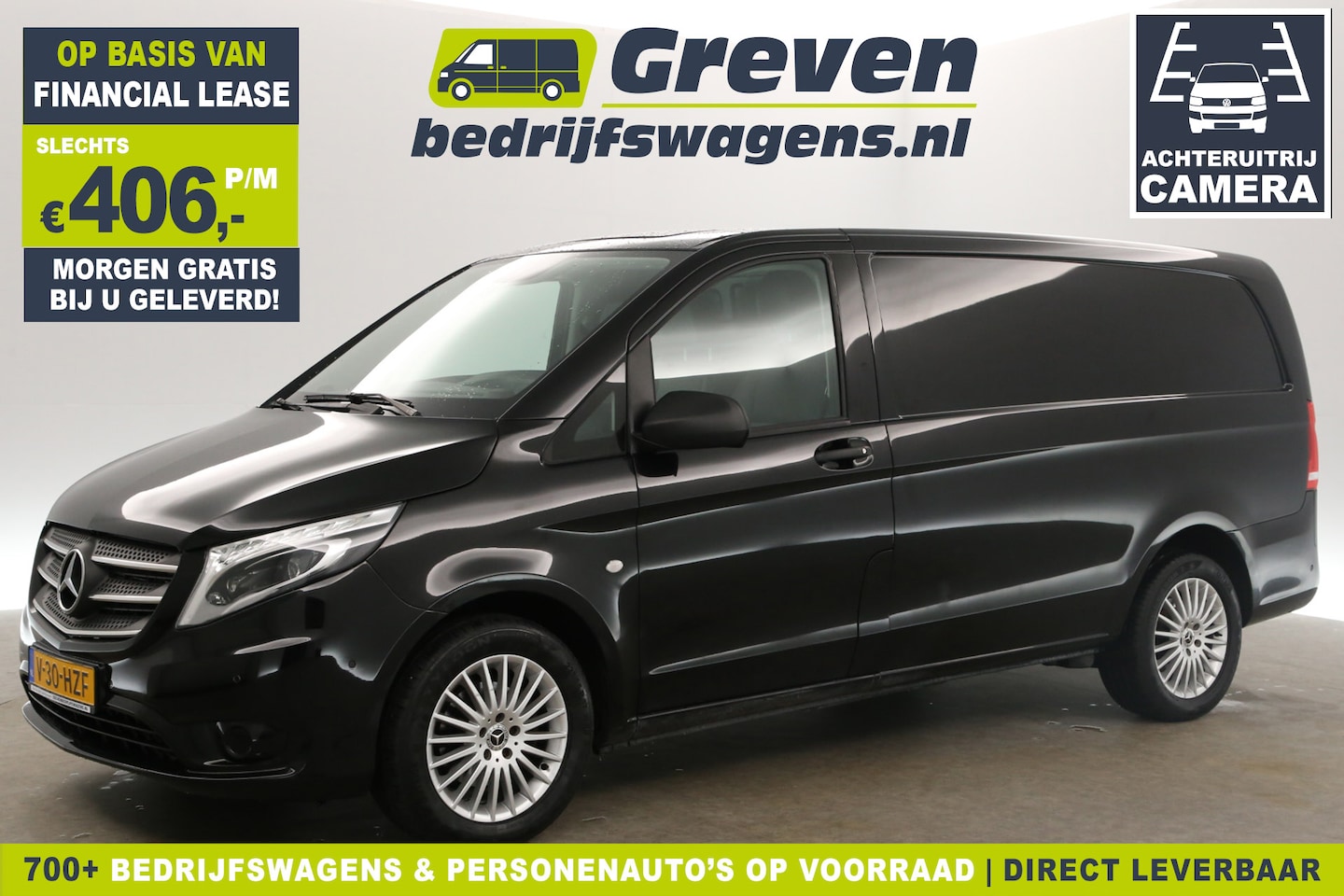 Mercedes-Benz Vito - 114 CDI Lang 136PK Automaat Airco Camera Cruise Navi PDC 3 Persoons 17"LMV Leder LED Trekh - AutoWereld.nl