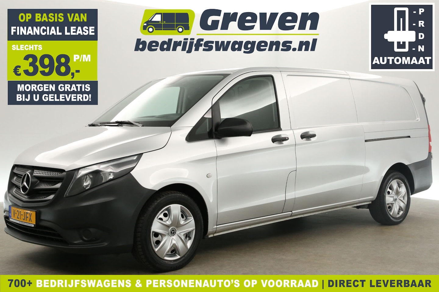 Mercedes-Benz Vito - 114 CDI Extra Lang Automaat Airco Camera Cruise Navi 3 Persoons 2xSchuifdeur Stoelverwarmi - AutoWereld.nl