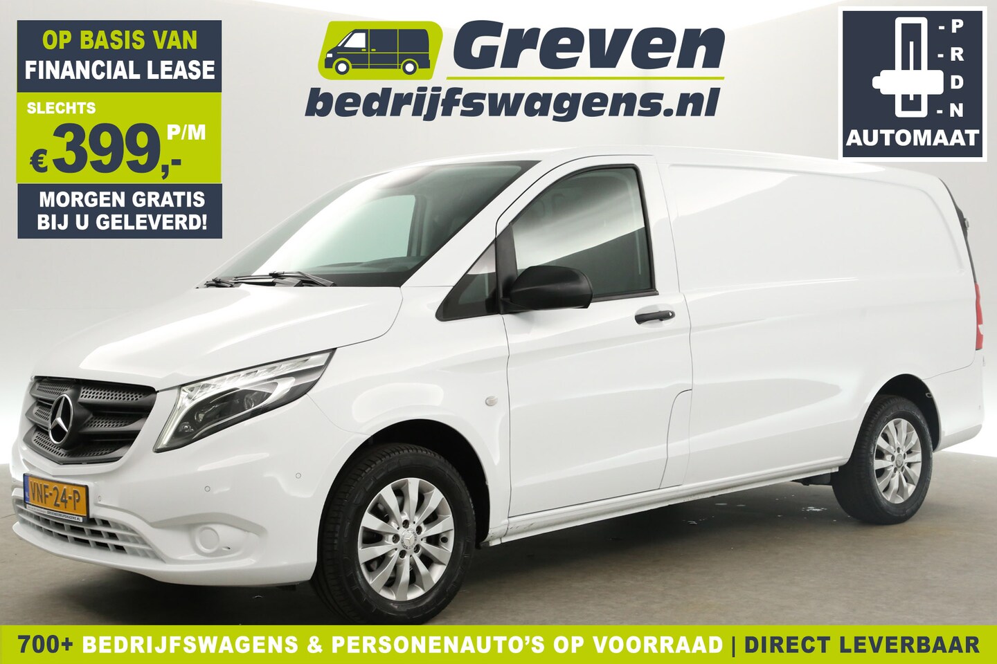 Mercedes-Benz Vito - 114 CDI Lang Automaat Airco Cruise Camera Carplay PDC 3 Persoons 16''LMV Trekhaak - AutoWereld.nl