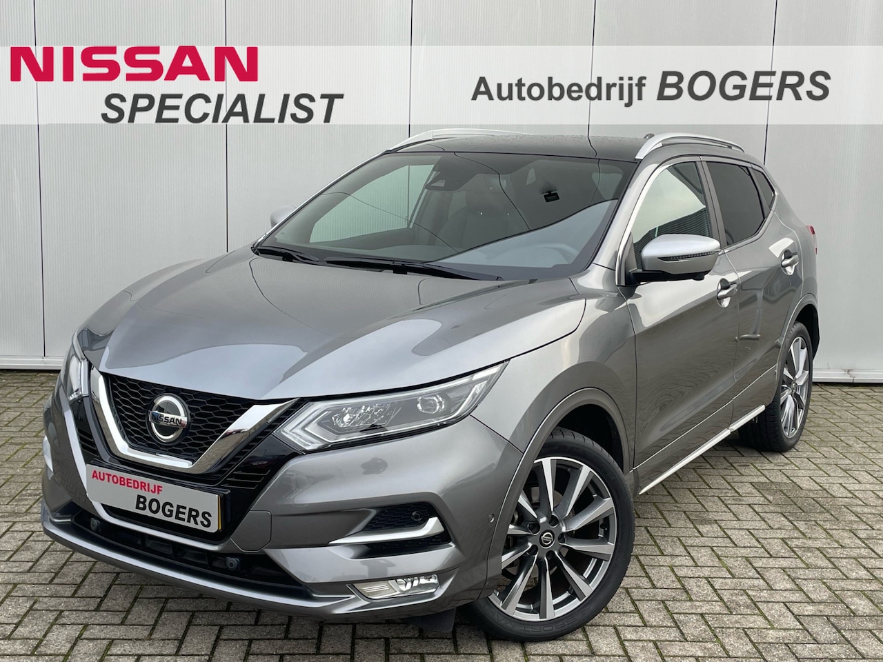 Nissan Qashqai - 1.3 DIG-T 160 Pk Tekna Plus Dynamic Pack Navigatie, Panoramadak, Leder, Cruise Control, 19 - AutoWereld.nl