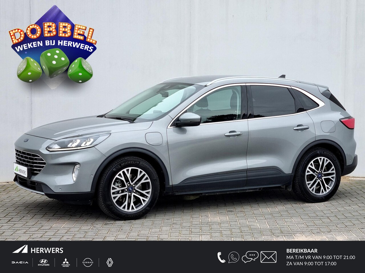 Ford Kuga - 2.5 PHEV Titanium Automaat / 1200KG Trekgewicht / Plug-In / Navigatie / Cruise Control Ada - AutoWereld.nl