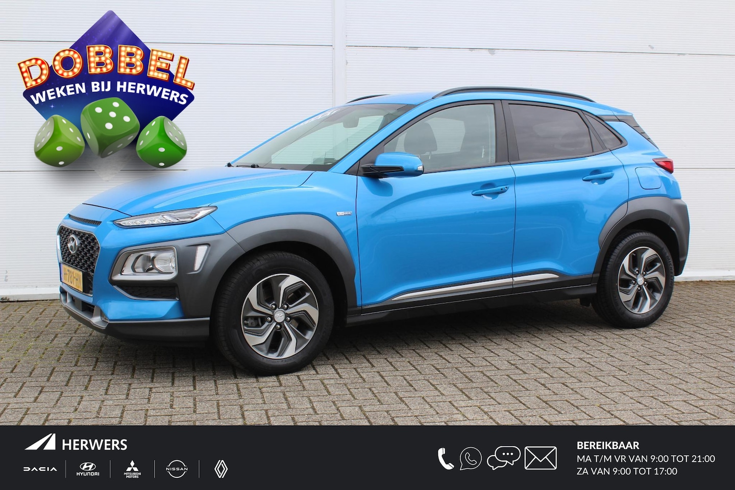 Hyundai Kona - 1.6 GDI HEV Fashion / navigatie + Apple Carplay/Android Auto / Keyless Entry & Start / Cli - AutoWereld.nl