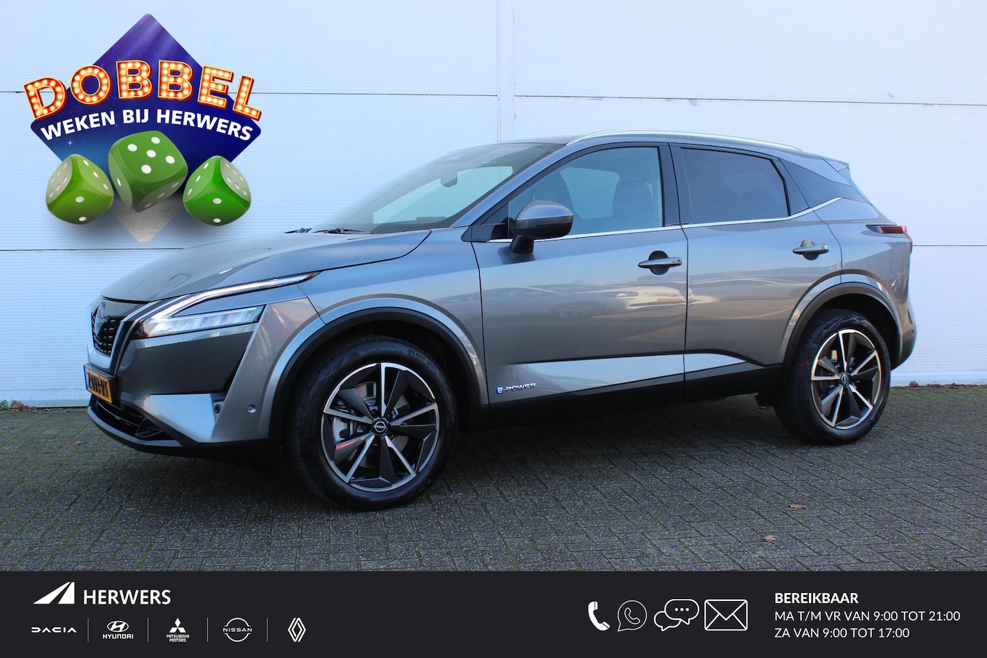 Nissan Qashqai - 1.5 e-Power Tekna / Panoramadak / Stoel- & Stuurverwarming / Navigatie + Apple Carplay/And - AutoWereld.nl