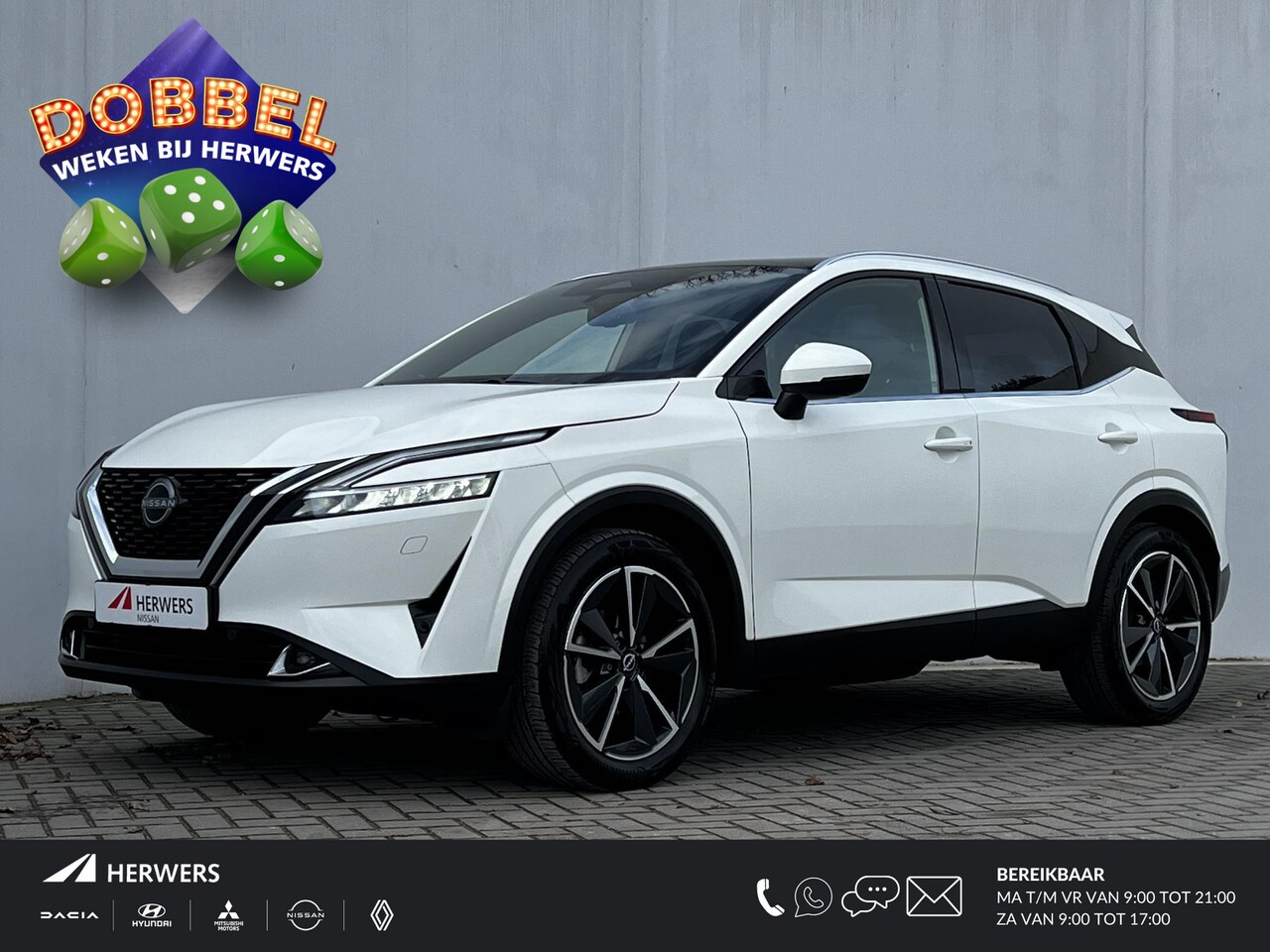 Nissan Qashqai - 1.3 MHEV Xtronic Tekna Plus Automaat / Trekgewicht 1.800 kg! / Head Up Display HUD / Stoel - AutoWereld.nl