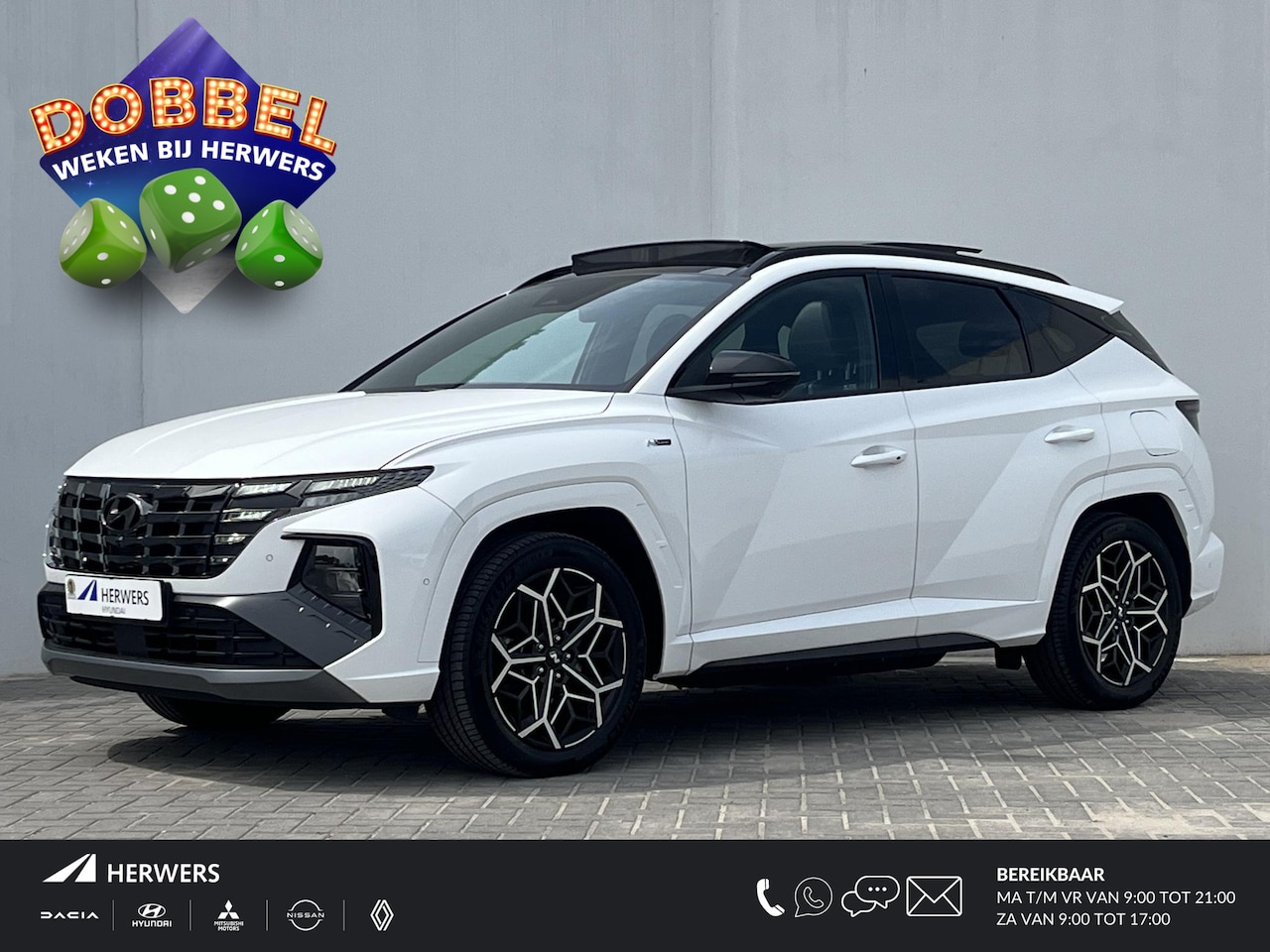 Hyundai Tucson - 1.6 T-GDI PHEV 265PK Automaat N Line Sky 4WD / 1.350KG Trekgewicht / Plug-in / Schuif-/kan - AutoWereld.nl