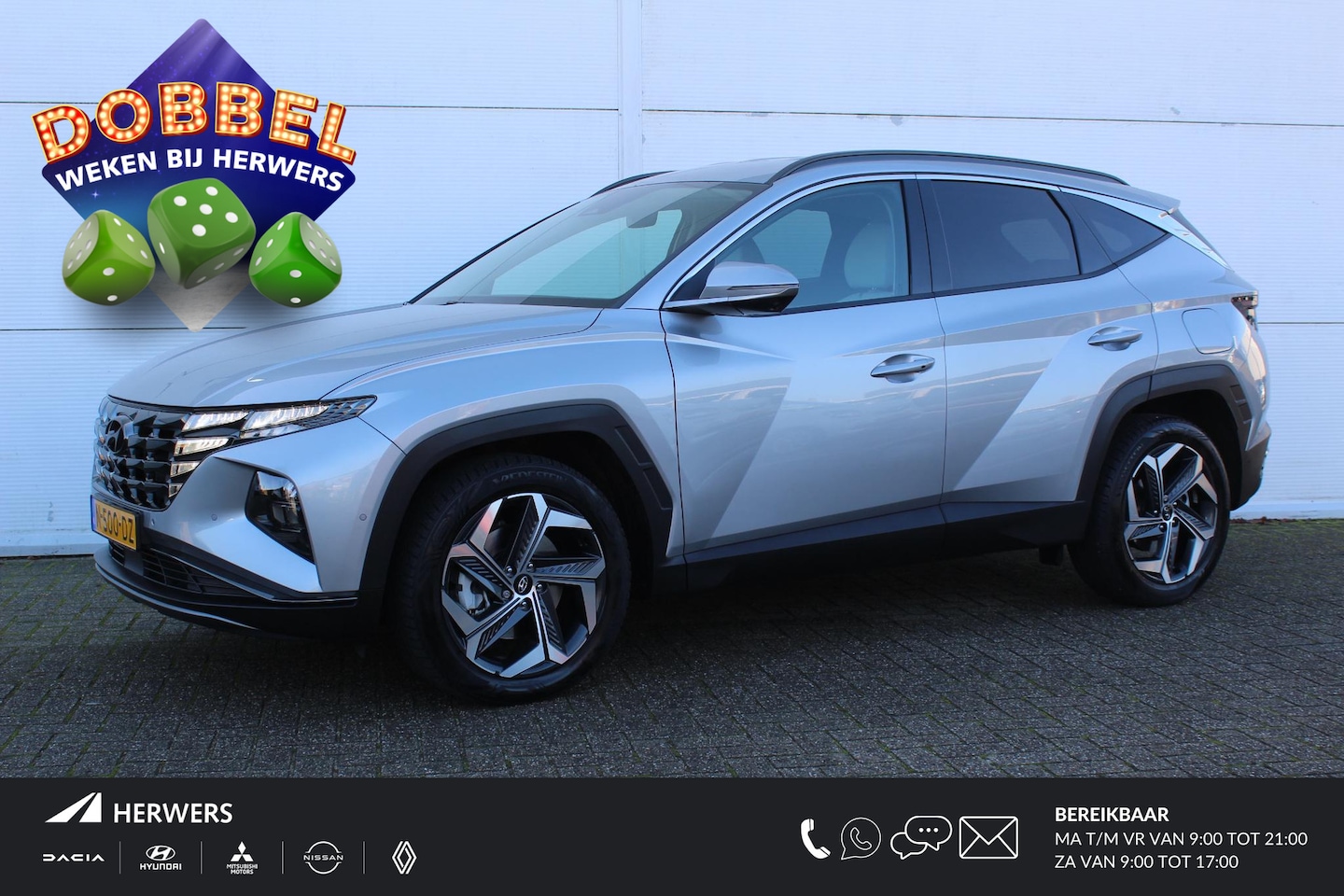 Hyundai Tucson - 1.6 T-GDI HEV Premium / Navigatie + Apple Carplay/Android Auto / Lederen Bekleding / Stoel - AutoWereld.nl