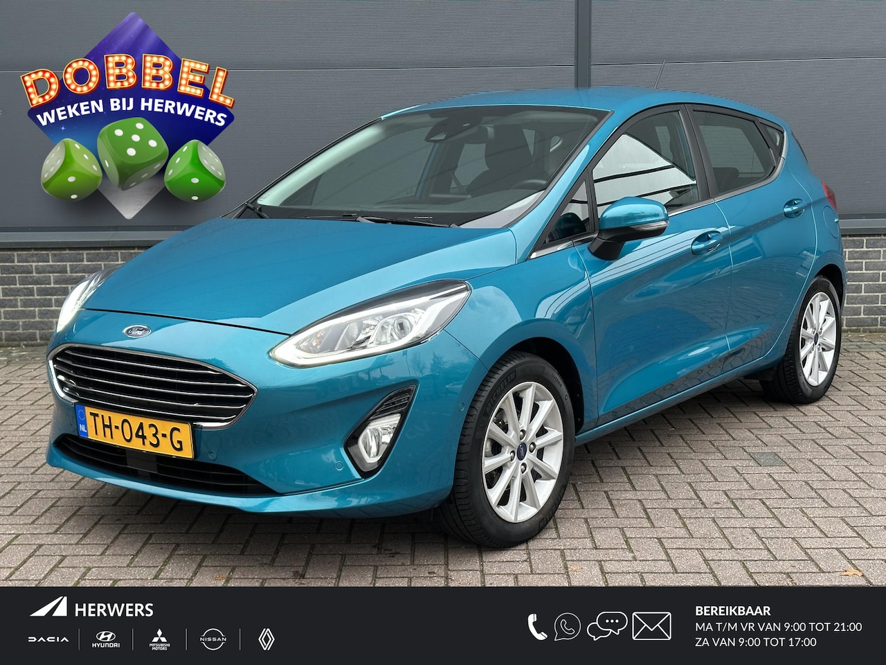 Ford Fiesta - 1.0 EcoBoost Titanium / Adaptive Cruise / Achteruitrij Camera / Apple carplay&Android auto - AutoWereld.nl