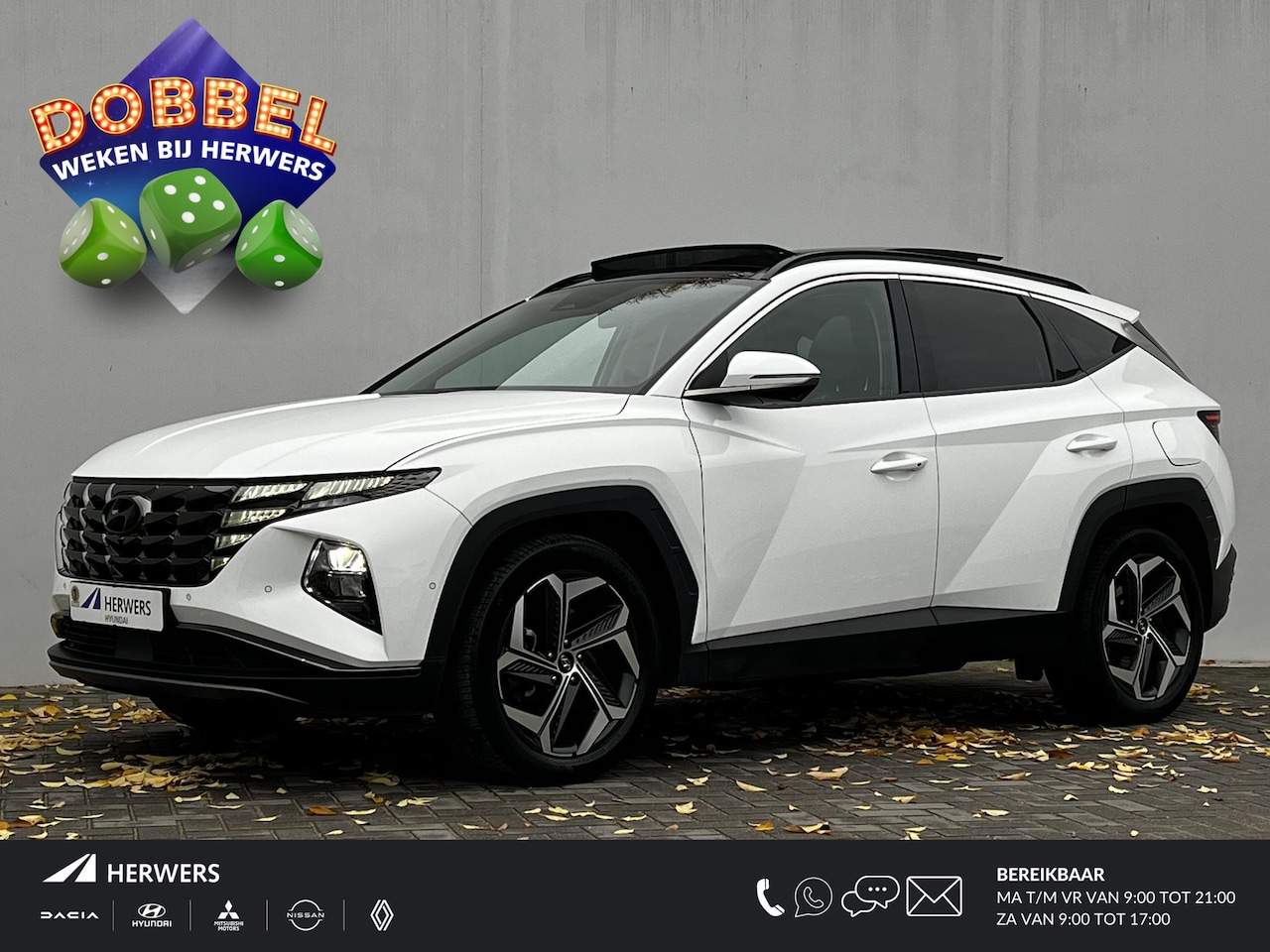 Hyundai Tucson - 1.6 T-GDI HEV Premium Sky automaat / Dealer onderhouden / Schuif- kanteldak / Trekgewicht - AutoWereld.nl