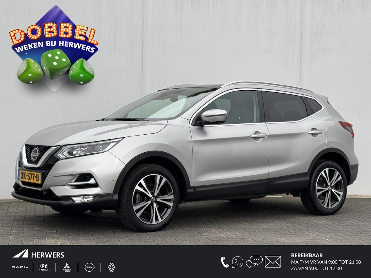 Nissan Qashqai - 1.2 Tekna / Stoel- en Voorruitverwarming / Panoramadak / DAB / 360 graden camera - AutoWereld.nl