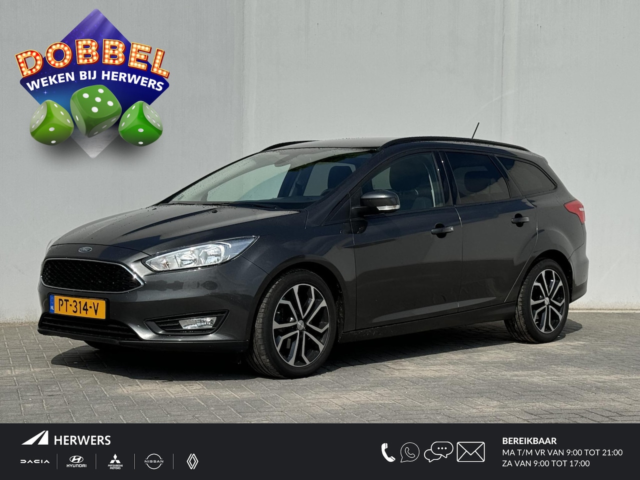 Ford Focus Wagon - 1.0 Lease Edition / Cruise control / Parkeersensoren achter / Navigatie / Bluetooth - AutoWereld.nl