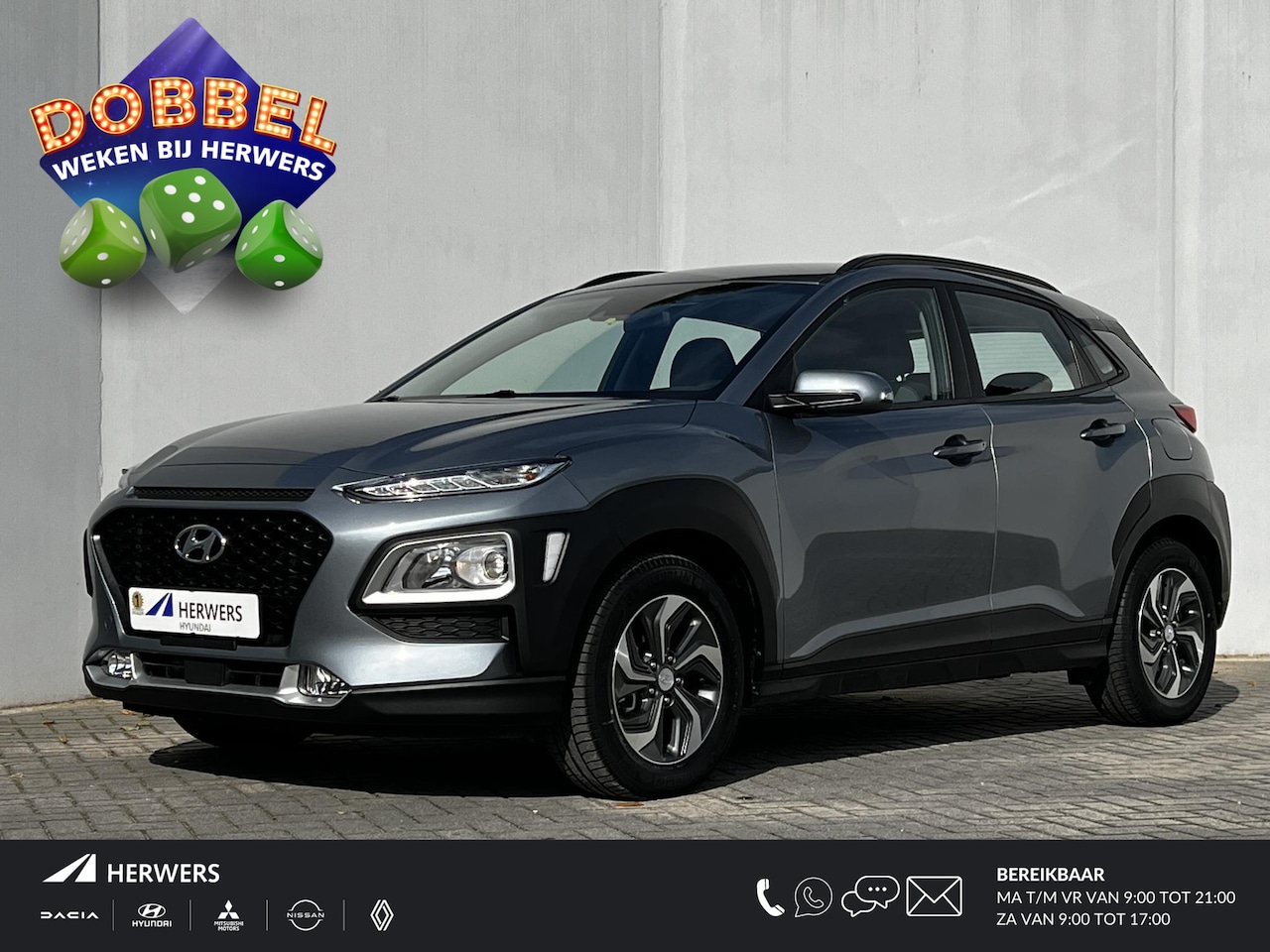 Hyundai Kona - 1.6 GDI HEV Comfort Automaat / Navigatie via Apple Carplay of Android Auto / Achteruitrijc - AutoWereld.nl