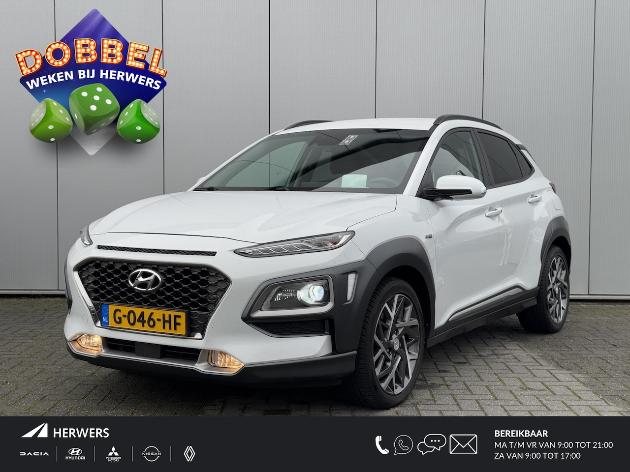 Hyundai Kona - 1.6 GDI HEV Premium / Leder / KRELL Audio / Stoelverkoeling & Verwarming / Elek. Bedienbar - AutoWereld.nl