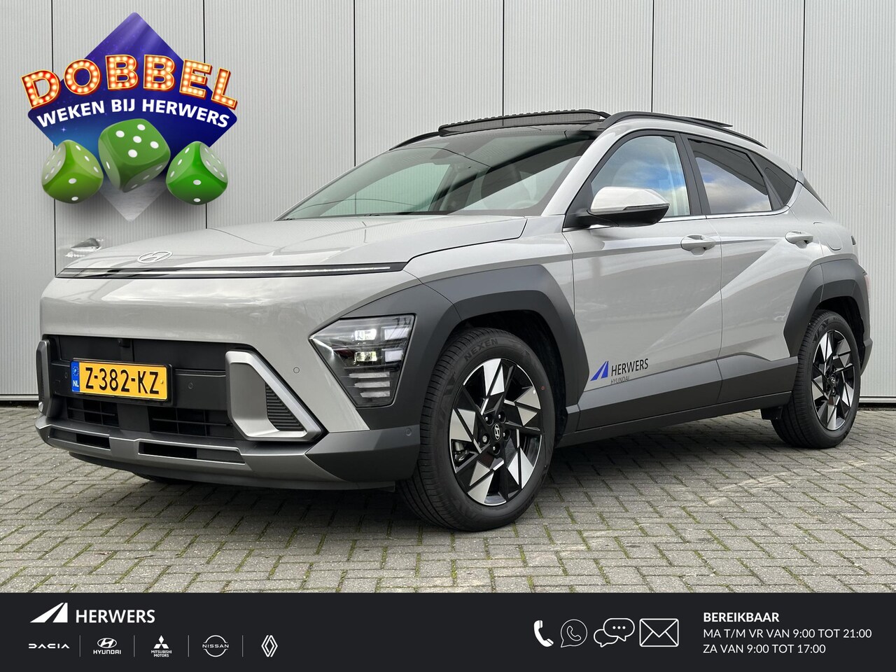 Hyundai Kona - 1.6 GDI HEV Premium Sky / Schuif- & Kanteldak / Stoel Verkoeling + Verwarming / Dual Clima - AutoWereld.nl