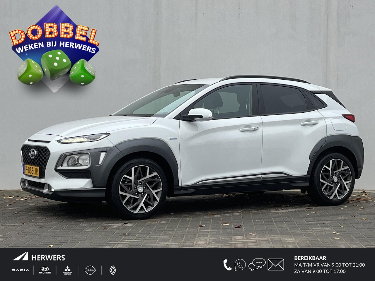 Hyundai Kona - 1.6 GDI HEV Fashion Automaat / Navigatie / Dodehoekdetectie / Head-up display / Keyless / - AutoWereld.nl