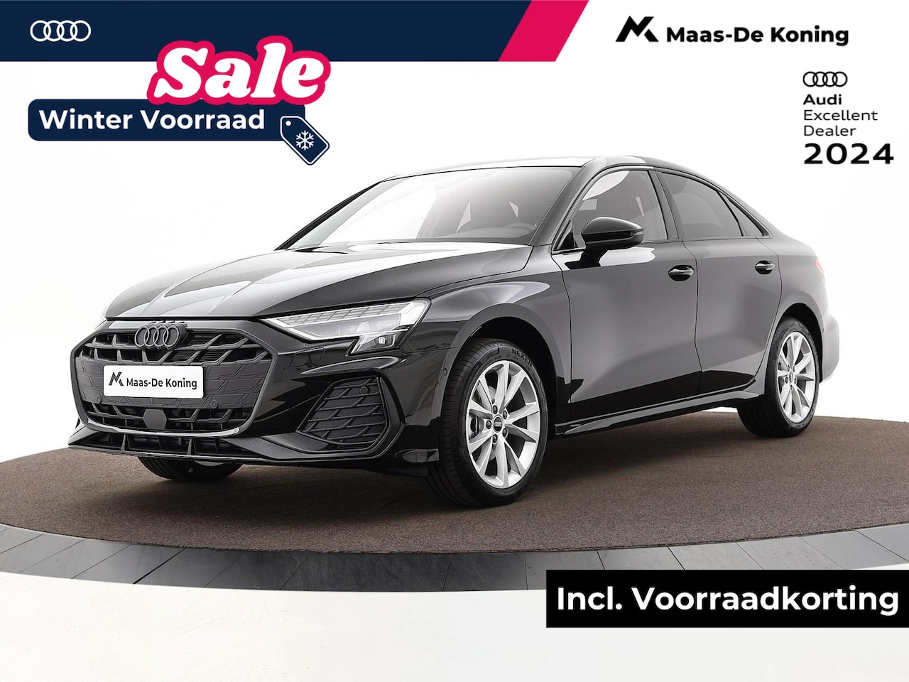 Audi A3 Limousine - S Edition 35 TFSI 150 pk · Glazen panoramadak · Sonos Premium 3D · Lichtpakket pro ambient - AutoWereld.nl