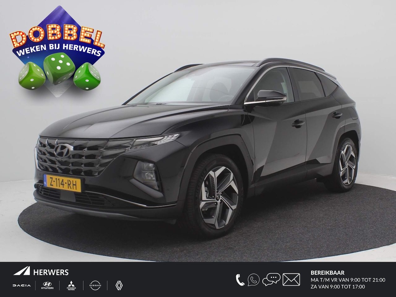 Hyundai Tucson - 1.6 T-GDI PHEV Premium Sky 4WD / GROOT Glazen schuif-kanteldak / Navigatie + Apple Carplay - AutoWereld.nl