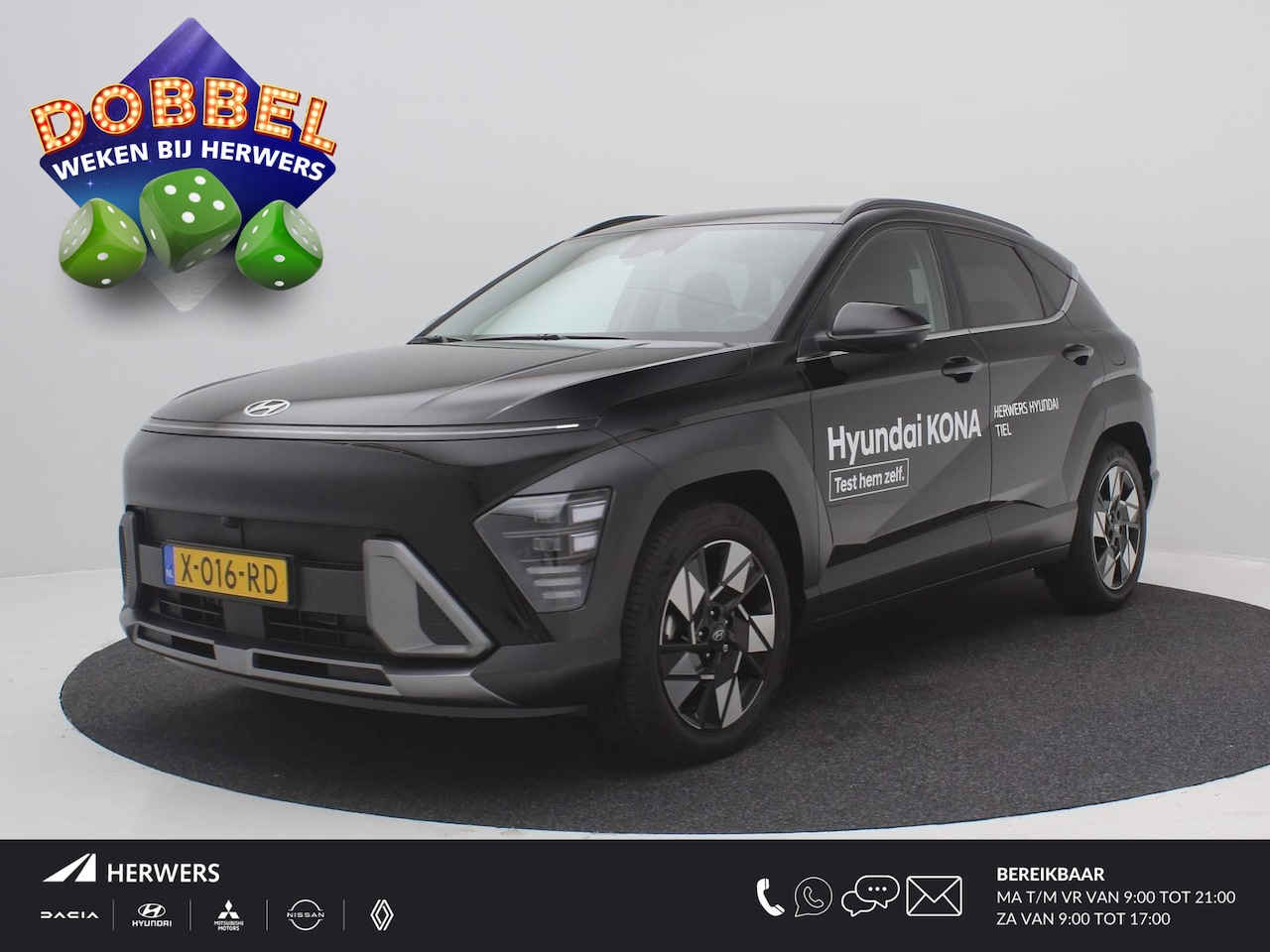 Hyundai Kona - 1.6 GDI HEV Premium / Navigatie / Lederen bekleding / Adaptive Cruise Control / Stoel & St - AutoWereld.nl