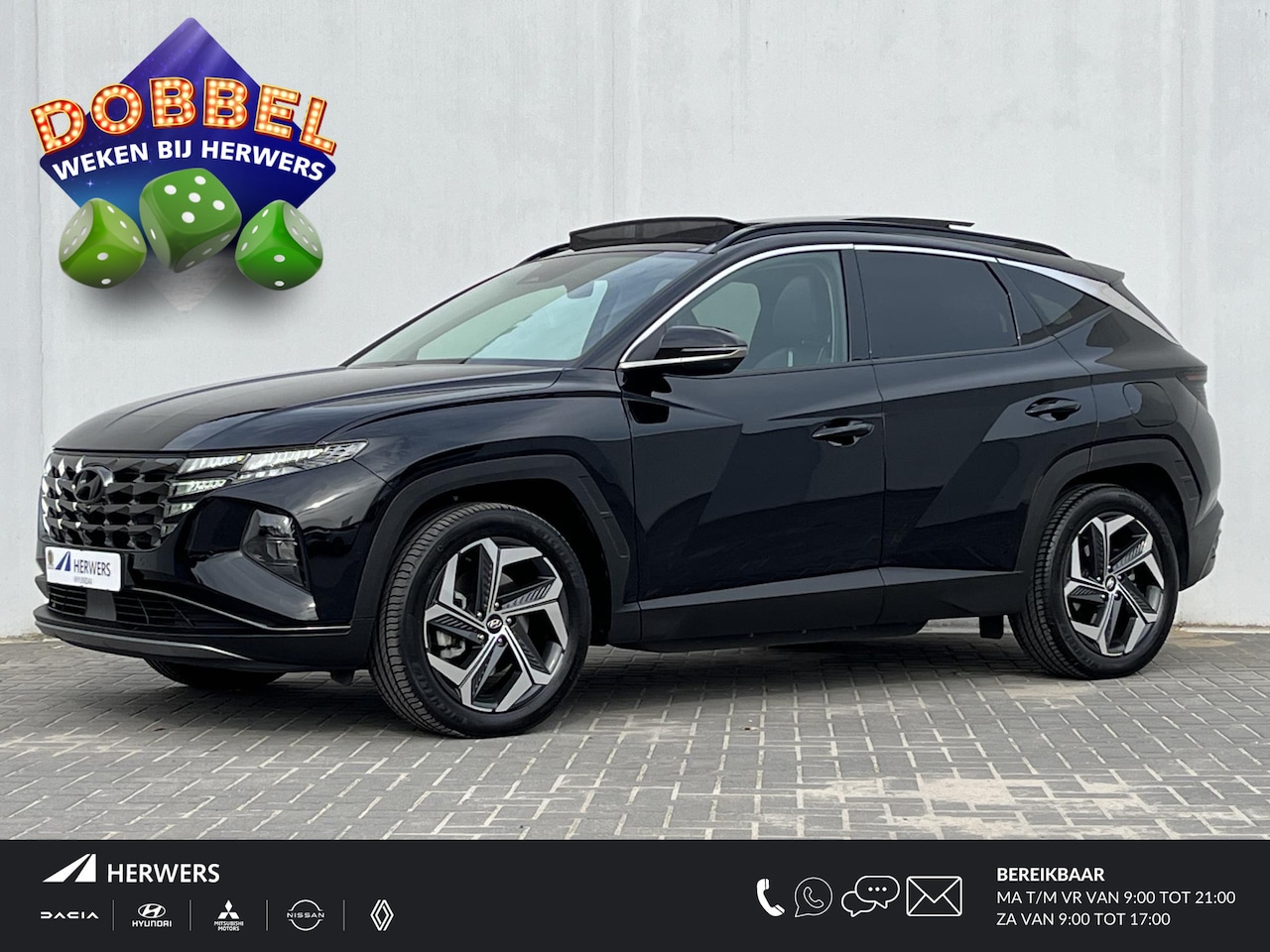 Hyundai Tucson - 1.6 T-GDI PHEV 265PK Automaat Premium Sky 4WD / 1.350KG Trekgewicht / Schuif-/kanteldak / - AutoWereld.nl