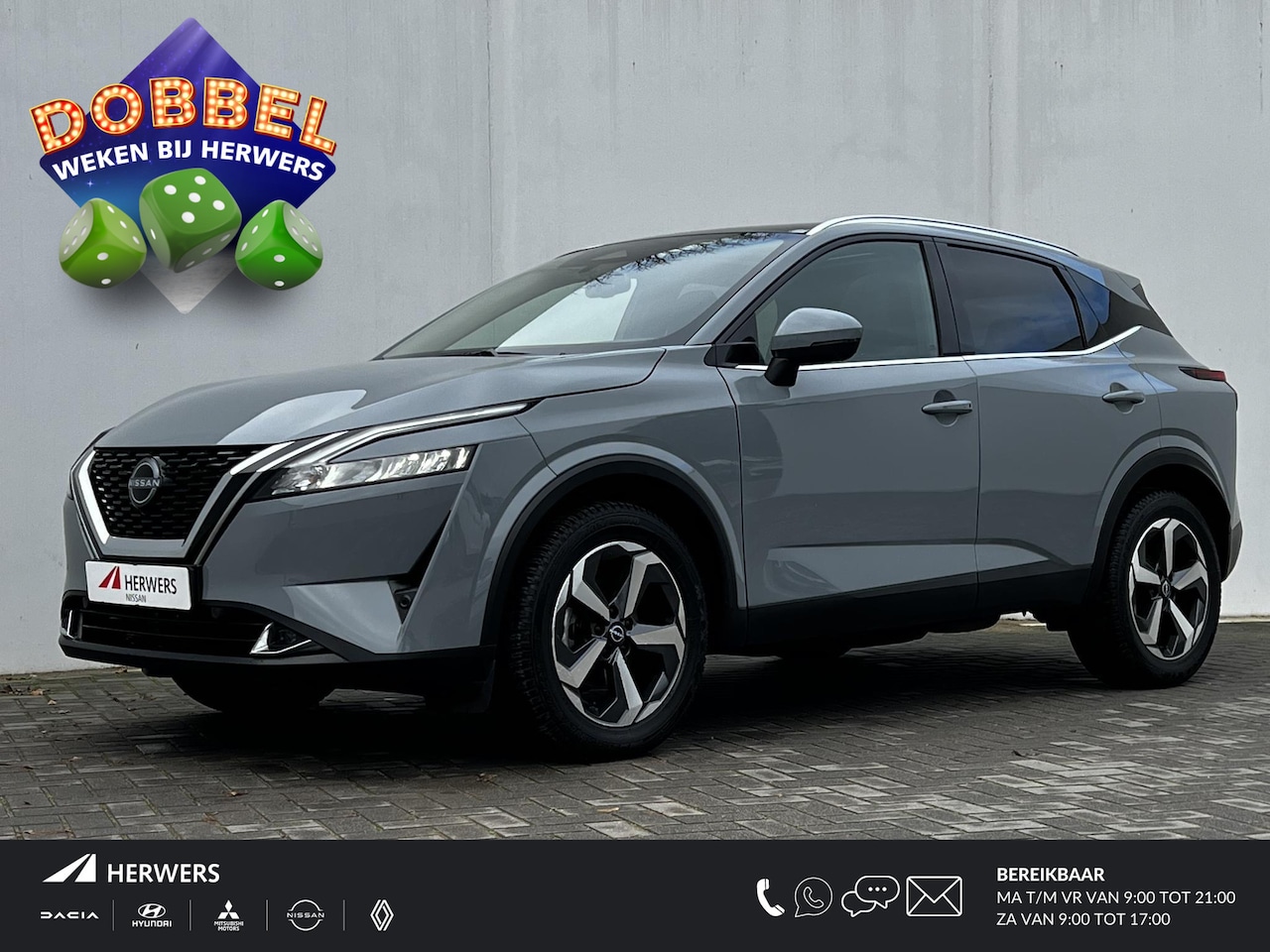 Nissan Qashqai - 1.3 MHEV Xtronic N-Connecta Design Automaat / Panoramadak / 1800kg Trekgewicht / Navigatie - AutoWereld.nl