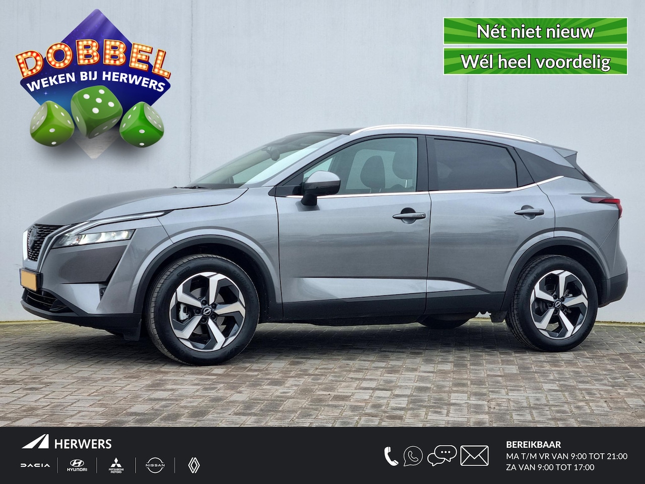 Nissan Qashqai - 1.3 MHEV Xtronic N-Connecta Automaat / Trekhaak (1800KG Trekgewicht) / Panoramadak - AutoWereld.nl