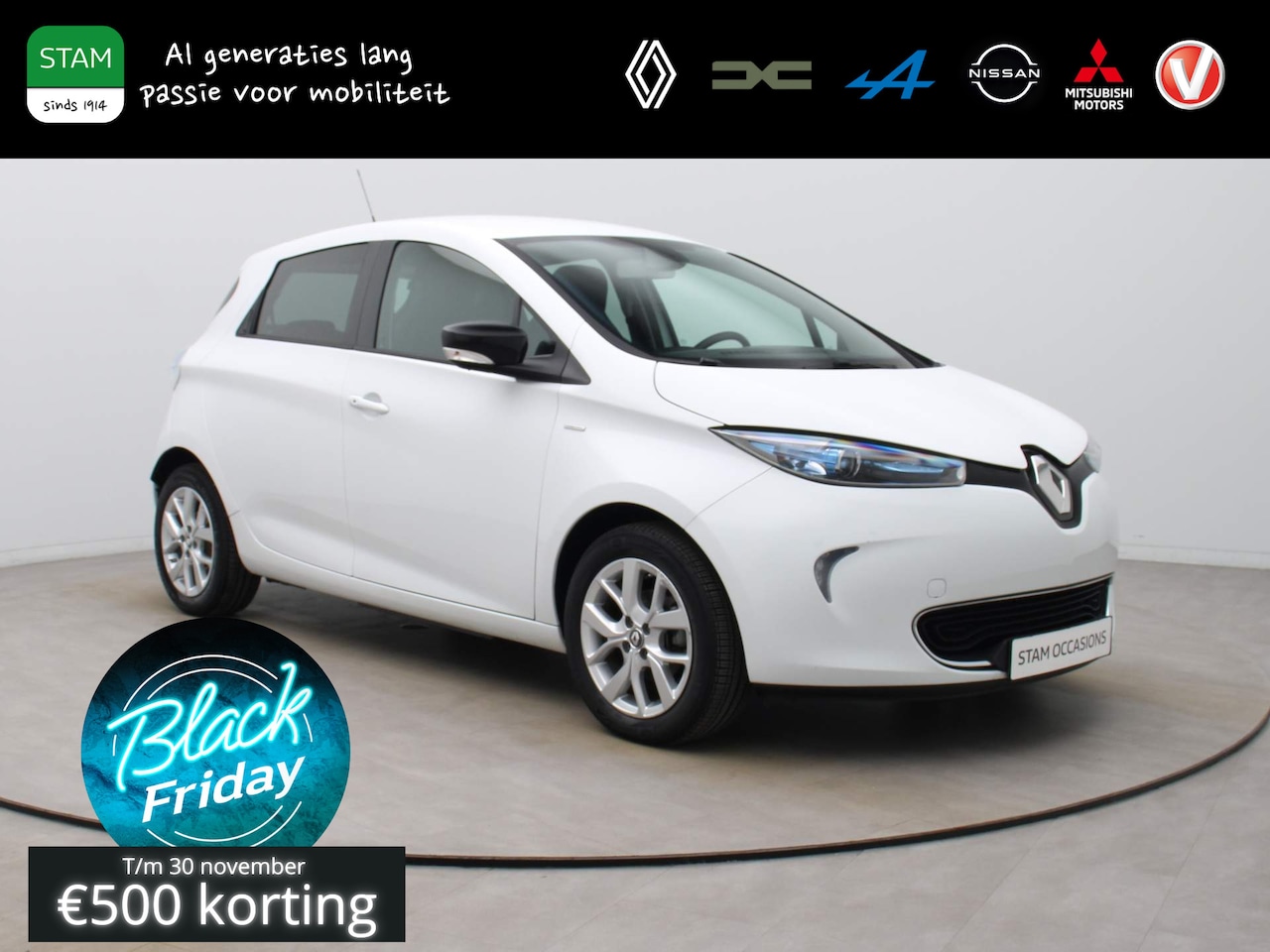 Renault Zoe - R110 Limited 41 kWh HUURBATTERIJ Climate | Cruisecontrol | Navi | Parksens. achter - AutoWereld.nl