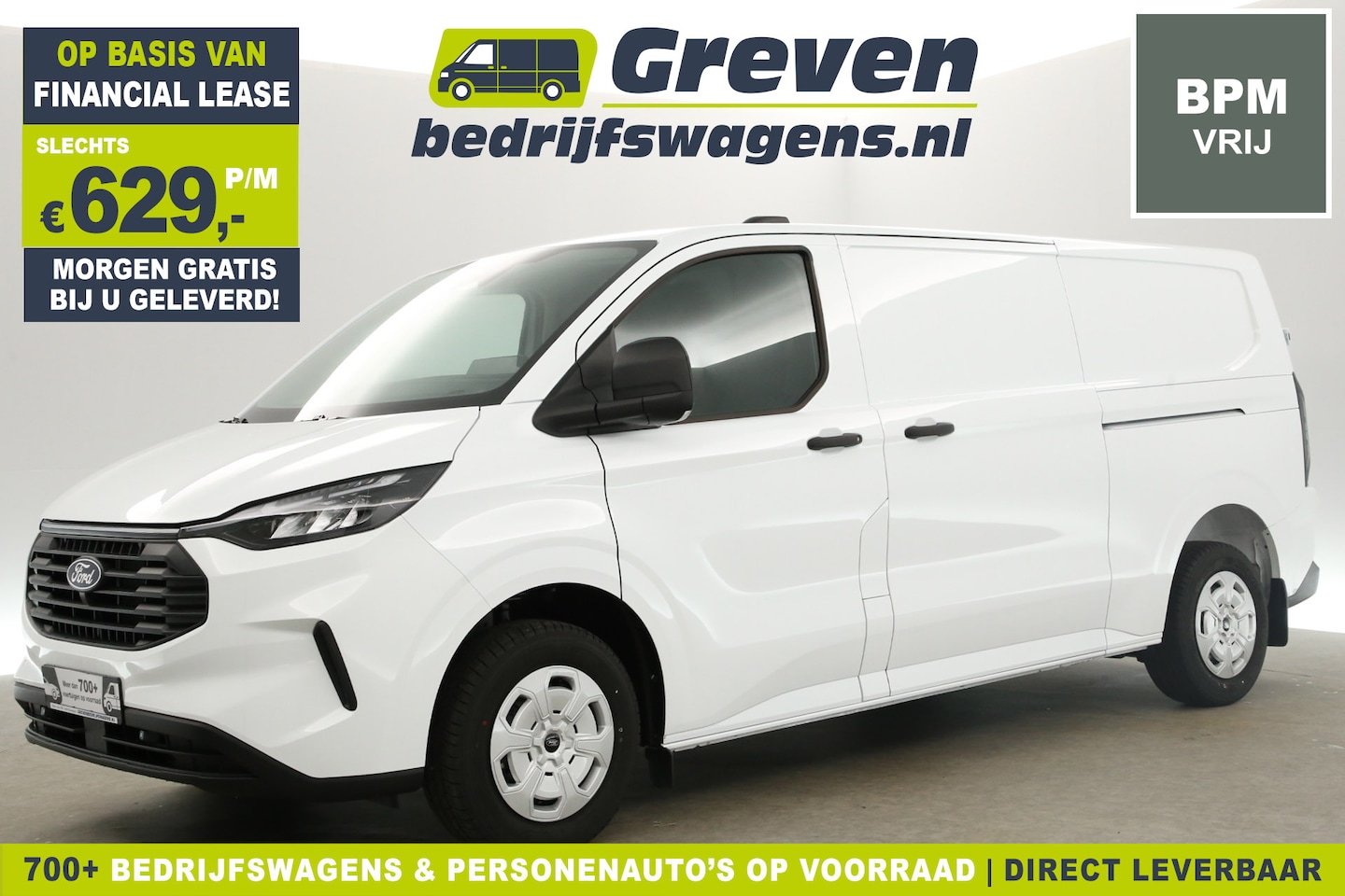 Ford Transit Custom - L2H1 Trend 170PK | BPM Vrij | Automaat Airco Carplay Cruisecontrol 2cSchuifdeur Navi Virtu - AutoWereld.nl