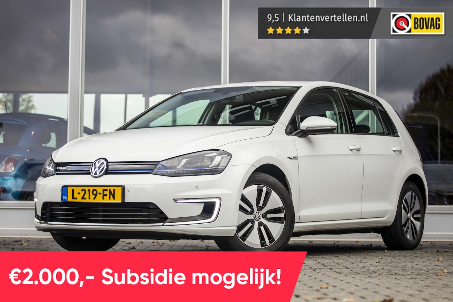 Volkswagen e-Golf - e-Golf | 2000,- Sub Mogelijk | Carplay | Cruise | LED | Park. sens. V + A - AutoWereld.nl